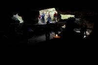 Lichterhöhle am Kleinhennersdorfer Stein Lichterhöhle, Kleinhennersdorfer Stein, Höhle, Tafelberg, Sandsteinabbau