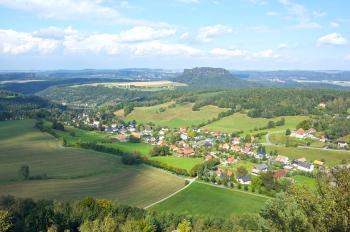 Pfaffendorf, Lilienstein, Aussicht Pfaffenstein