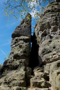 Felsformation am Kleinhennersdorfer Stein Kleinhennersdorfer Stein, Nadel, Felsformation