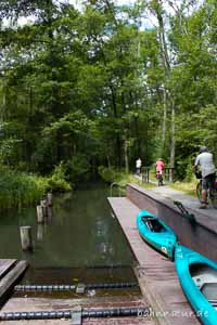 Pause am Rollkanal Wehr Rollkanal